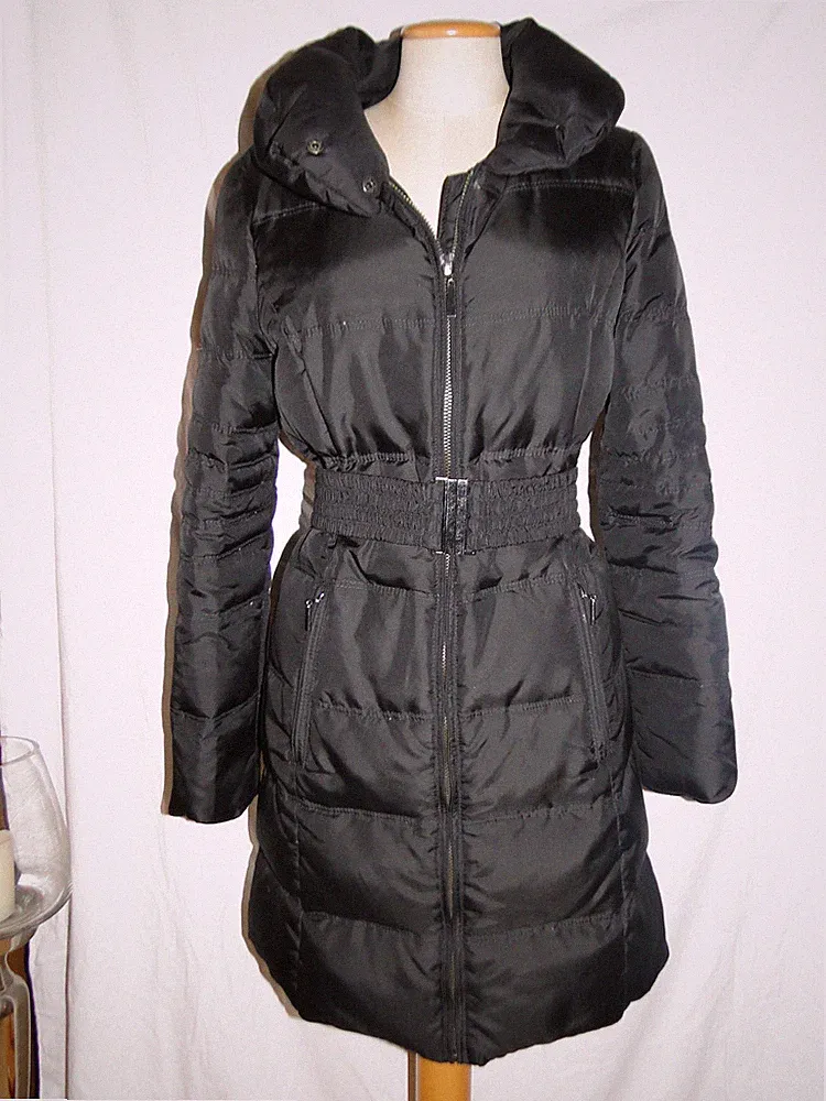 ZARA Daunenmantel Mantel schwarz 36