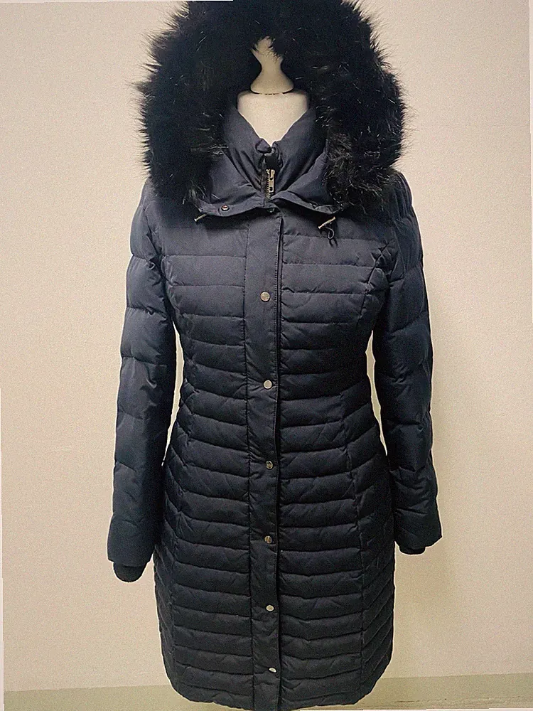 Zara Daunenmantel Wintermantel Schwarz Gr. M Top Zustand mit Kapuze