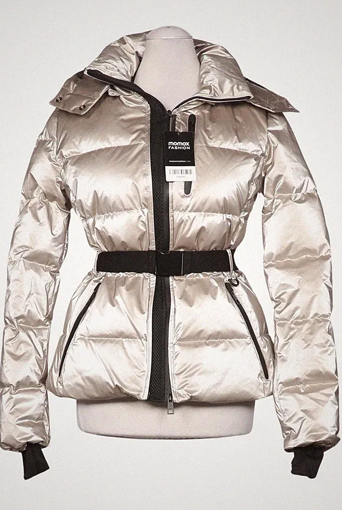 ZARA Jacke Damen Anorak Jacket Kurzmantel Gr. XS Daunen Gold #j6gkoaq