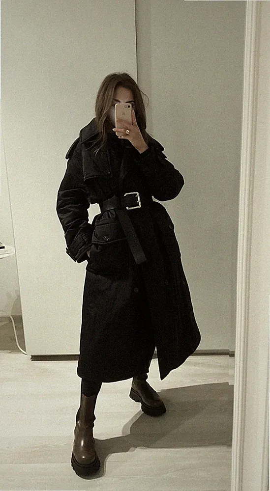 Zara Mantel-Wintermantel-Daunenmantel-Trenchcoat, Gr. M - Neu