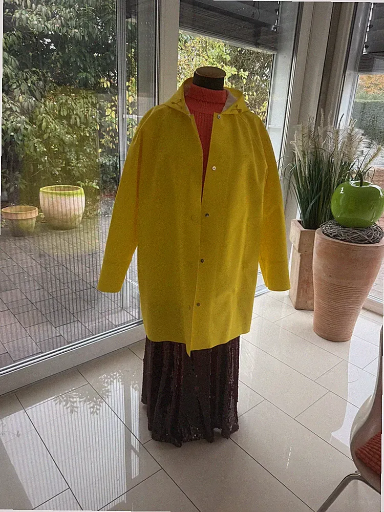 ZARA PARKA L OVERSIZE GELB LIMITED EDITION